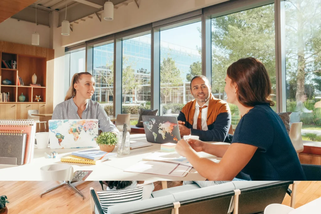 Machine learning engineers reviewing model performance dashboards