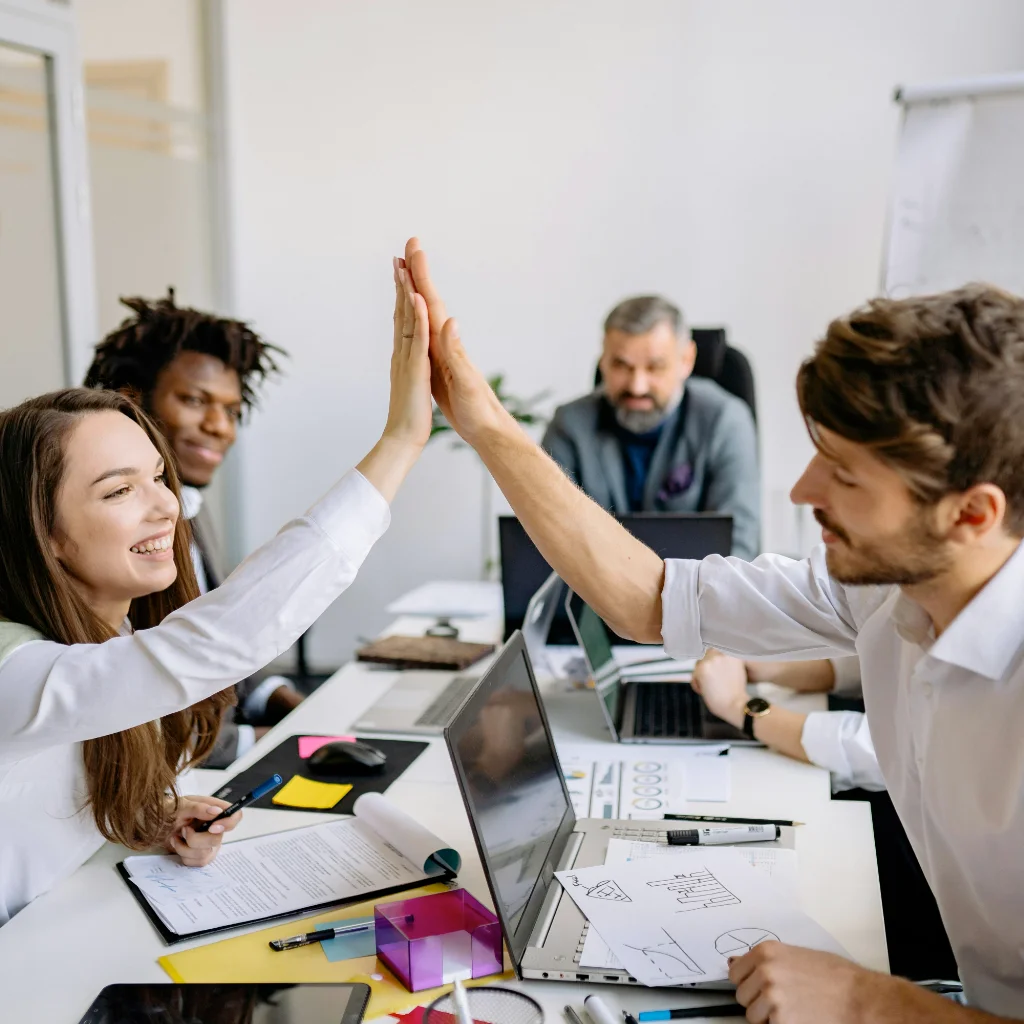 Data scientists in a strategy workshop
